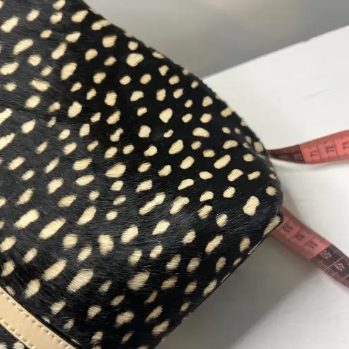 Asia Bellucci Italian Patent Leather Printed Cow Hair, 10”x14” Tote