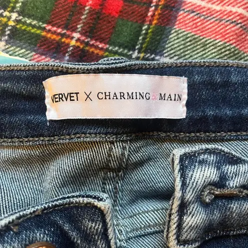 Vervet Favorite Bleach Splatter Distressed Boyfriend Jeans Size 30 Blue