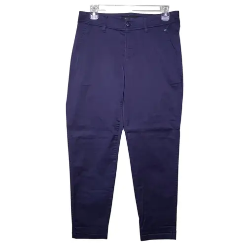 Liverpool Pants Womens 4 Blue Evening Blue Chino Straight Leg Stretch Trousers