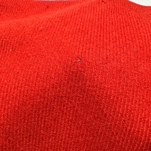 Sisley Wool Skirt Women Orange Zip Closure Classic Quite Luxury Old Money Prep Size 10