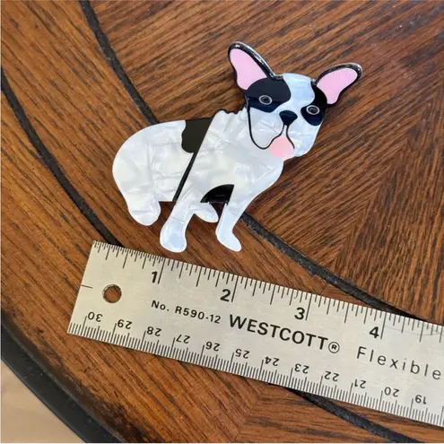 Anthropologie  Black and White Dog Hair Clip