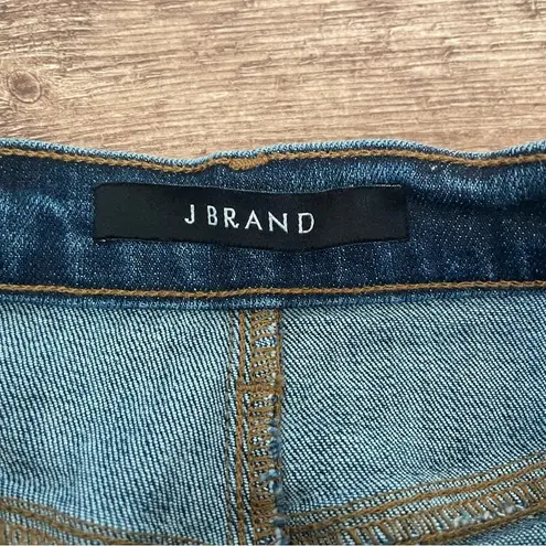 J Brand  Roleen Frayed Stretch-Denim Skirt Size 26