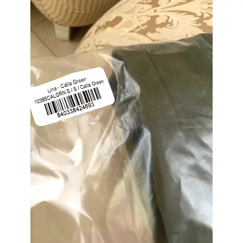 Amour Vert Lina Organic Cotton Skirt in Calla Green