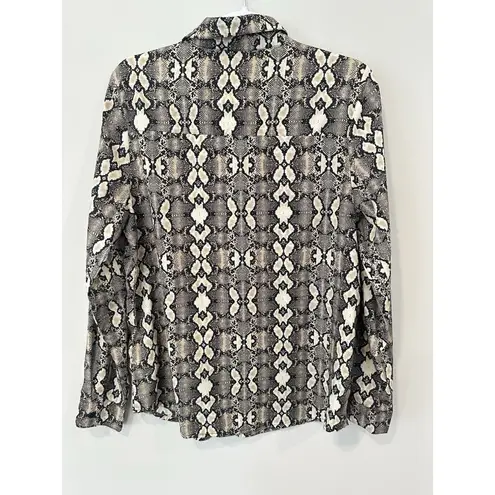 Brave Soul London ASOS Animal Print Long Sleeve Relaxed Button Shirt 2185