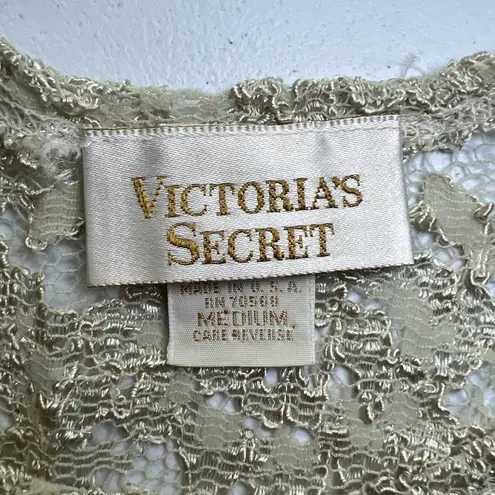 Victoria's Secret Victoria’s Secret Floral Lace Tank Top Size Medium Vintage Made In USA‎