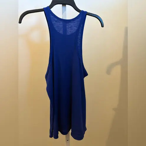 Free People  Royal Blue Ribbed Tank Top