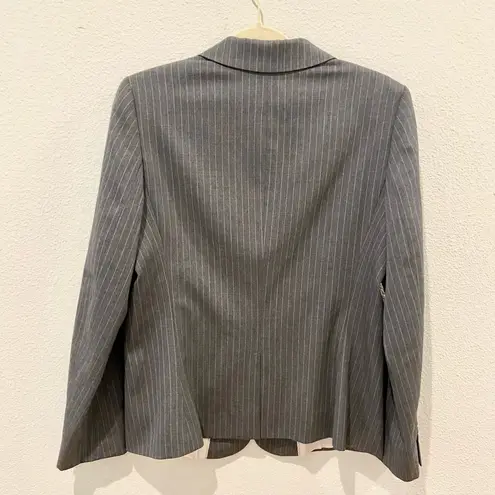 Brooks Brothers “Red Fleece” Wool Tollegno 1900 Pinstripe Suit Jacket Women’s 12