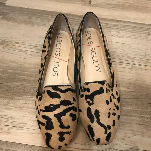 Sole Society leopard loafers sz 6.