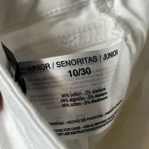 Ella Moss High Waist Straight Crop Jeans Sz 10 / 30 White Cropped Jeans