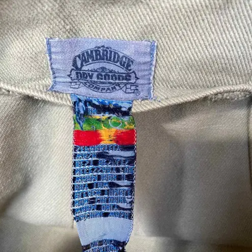 Vintage Cambridge Dry Goods Company Wrap Skirt Sz 0 Green Cotton Contrast Stitch