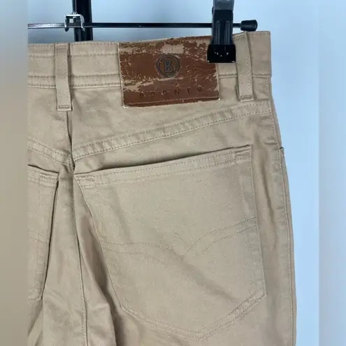 Bogner Khaki Tan High Waist Rough Straight Leg Pants Size undefined