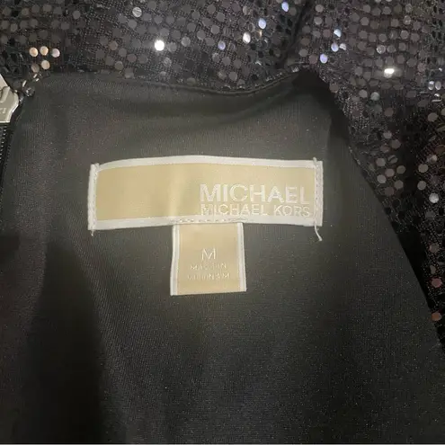 Michael Kors   Mirror Dot Matte-Jersey Crossover Mini Dress Party Size Medium