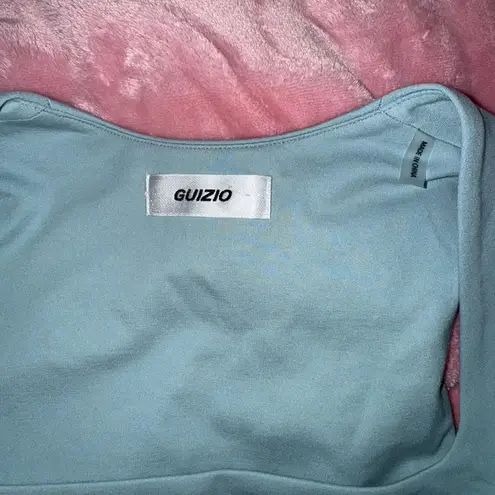 Danielle Guizio Guizo Celestial Stretch Top in Light Blue Size XXS NWOT