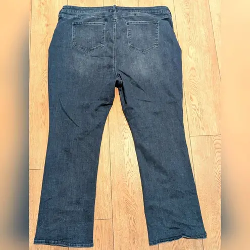 NYDJ Plus 24W 24 Billie Mini Boot Jeans Faded Denim Stretch Pants 3X