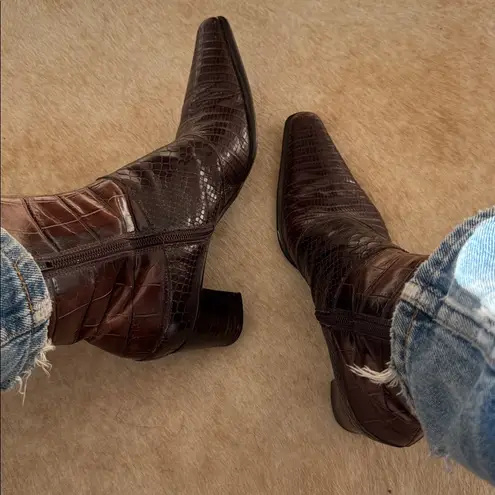 vintage Via Spiga brown crocodile/snake