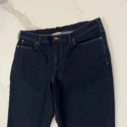 Duluth Trading Co Mid Rise Straight Leg Denim Jeans Women’s 14x31 Dark Indigo Blue Size 14