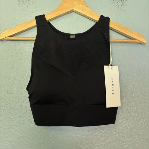 Varley NWT Seamless Compression Macapa Black Sports Bra Size XS Workout Gym