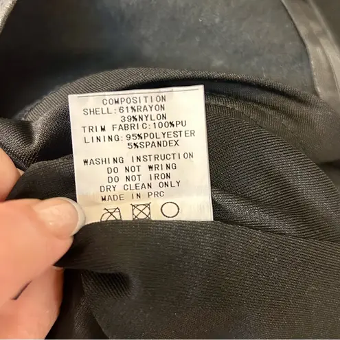 Blaque Label NWT Revolve Faux Leather Tank Dress Size Small