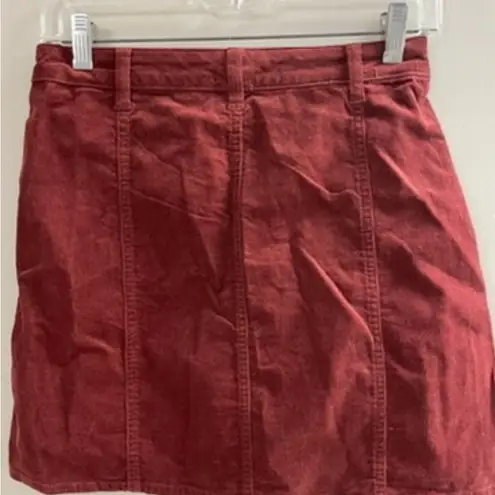 Love Fire Corduroy Mini Skirt Women’s Burgundy Rust Sz 4 Great Condition Red Size M
