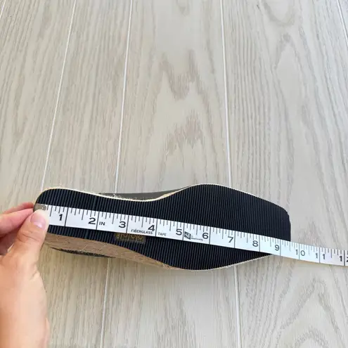 Black Espadrille Wedge Heels w/ Gold Chain – Women’s 38 / 7.5–8