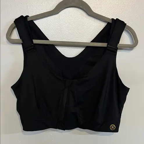 Kinflyte Freedom II Zip Front Posture Bra Black Size 2XL
