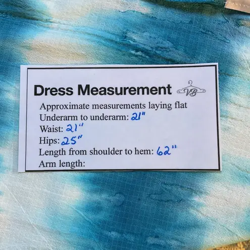 Shore Women's Sleeveless Ford Tie Dye Open Back Pullover Maxi Dress Size L NWT Blue Size L