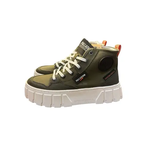 Palladium Pallatower Hi Damen Olive Night Sneaker Boots Size 6.5