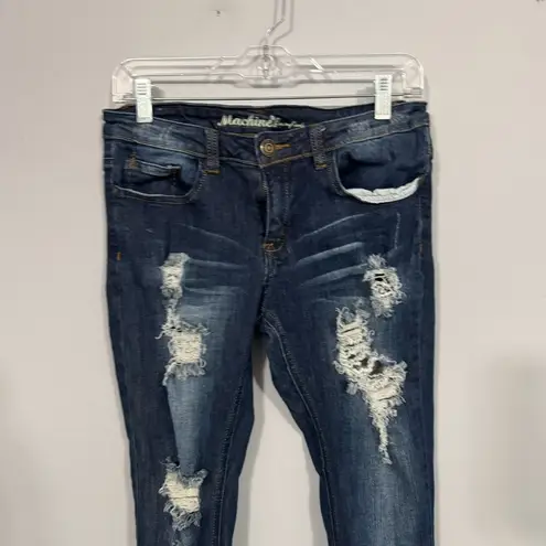 Machine Jeans Inc Machine pour neuf mode Distressed Ripped Skinny Jeans Juniors Size 9 Women's Size 30