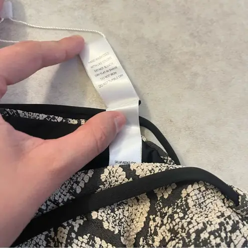 ANDIE NWT Swim Riviera Snakeskin Bikini Bottom Belted Small Cheeky Textured Boho