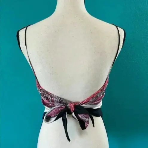 ZARA  pink bandana pattern top in size xs-s