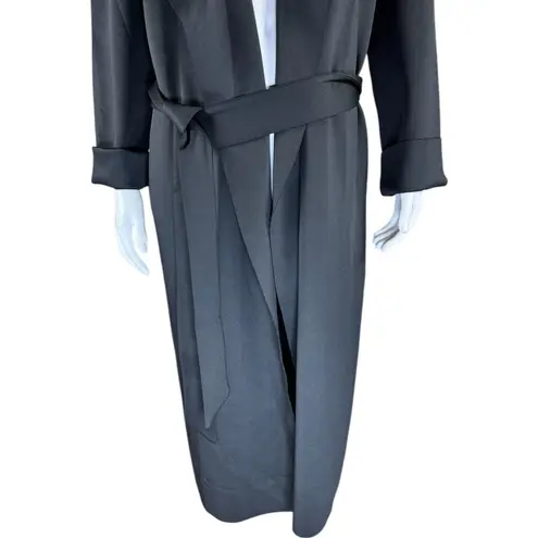 Girl With Curves Draped Scrba Jacket Black Small NWT Belted Cardigan Pockets