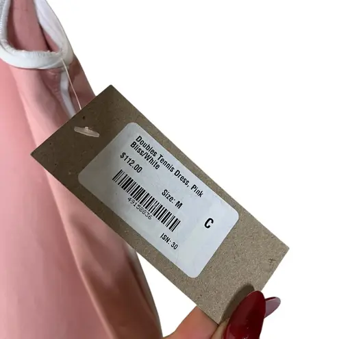 ALBION FIT NWT ALBION DOUBLES TENNIS DRESS, PINK BLISS/WHITE SIZE M