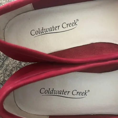 Coldwater Creek Red Beaded Loafers – Size 9.5