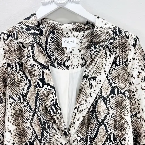 Cami NYC Owen Jacket Blazer Snake Print Silk Size Small S