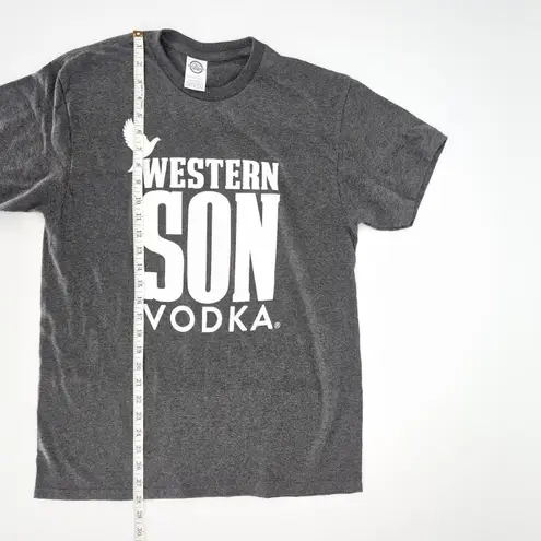 Western Son Vodka Logo Grey Gray Unisex Crewneck T