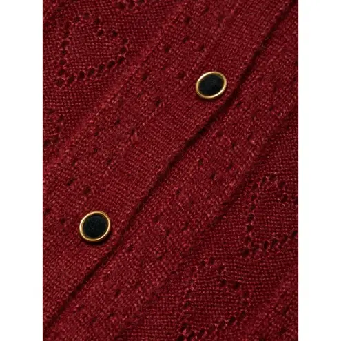 Markarian Burgundy Poesie Hearts Silk Mohair