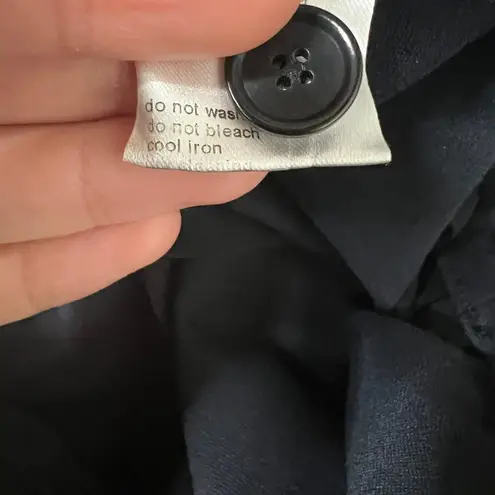 Akris Punto Classic Tapered Straight Leg Dress Work Pants Size US 6 Navy Blue