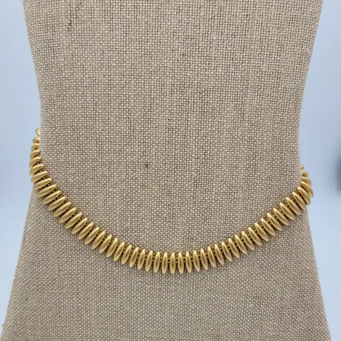 Vintage Napier Gold Choker Necklace 18" Princess Length Adjustable J