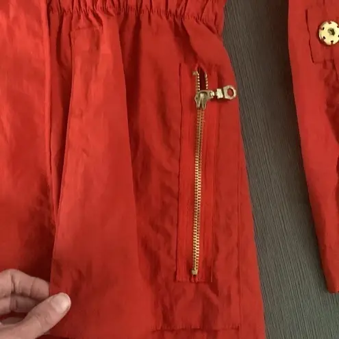 EUC G.E.T. equipment. general. technique bright orange rain coat. Size XS