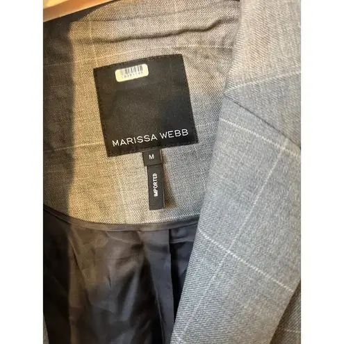 rtr Marissa Webb Sz Medium M Gray Plaid Madison Boyfriend Blazer Jacket career