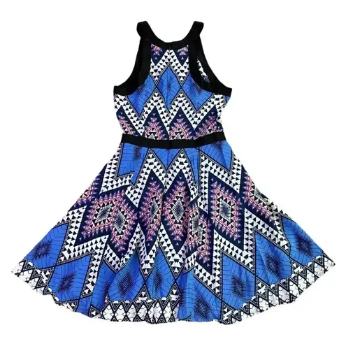 Yumi Kim 100% Silk Dress Abstract Geometric Colorful Mini A-Line Size XS Women's