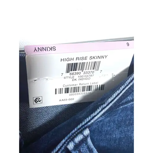 INC Denim High Rise Skinny Jeans Womens 6 Stretch Casual Classic Dark Indigo NWT - Image 6