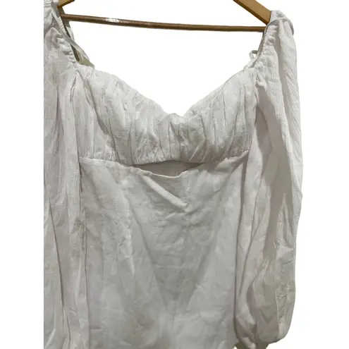 RUMER CAMILLE MINI DRESS SIZE SMALL White