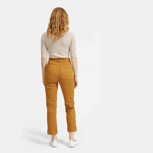 Everlane  Pants 0 Denim Straight Leg Cropped Jean Golden Brown Neutral Minimalist