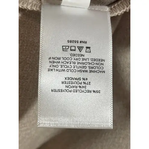 EXPRESS NEW  Beige High Waisted Zip Slit Pencil Mini Skirt Short Skort Size 4 - Image 5