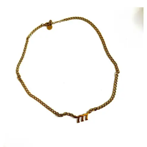 EVRY angel number 777 gold tone necklace