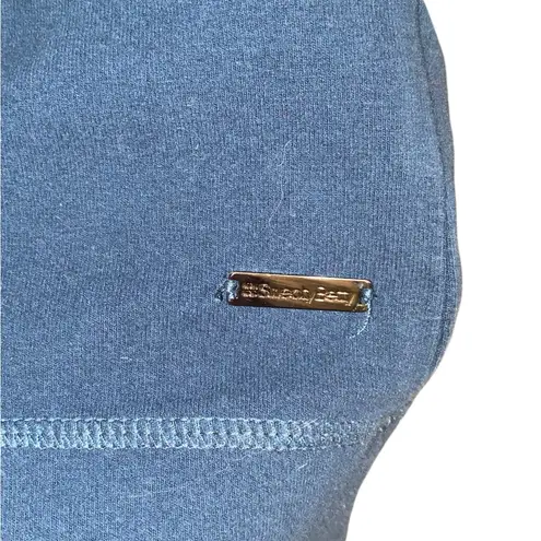 Sweaty Betty Teal Invigorate Hoodie Cotton asymmetrical Sweatshirt Athleisure - Image 6