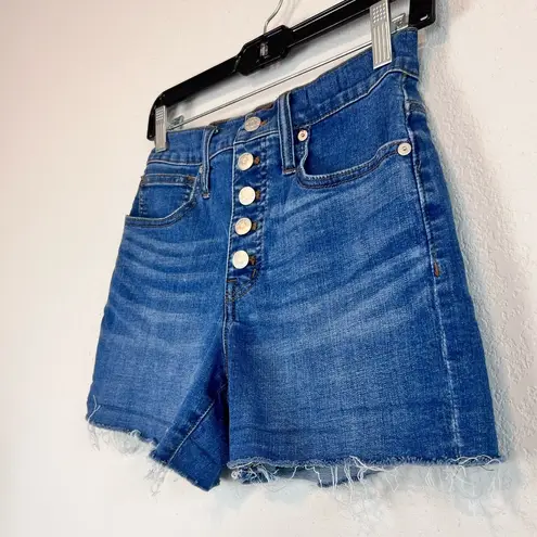 Madewell  Exposed button fly  High-Rise Denim Shorts Size 24