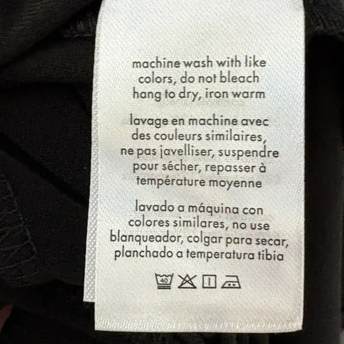 We Wore What Cutout Asymmetrical Black Stretch Flower Midi Dress Womens Size M