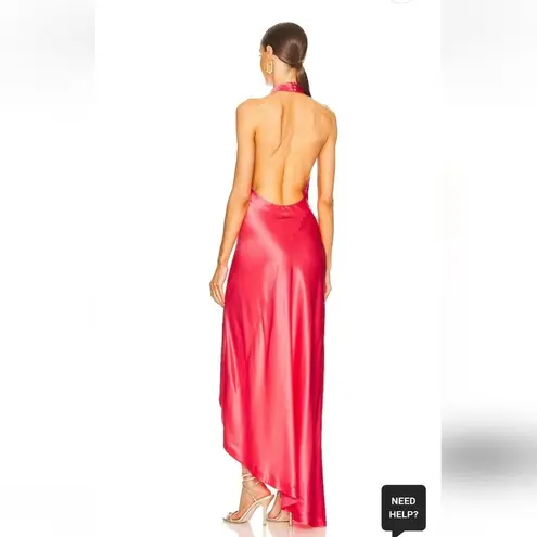 Retrofête Retrofete Sabrina Dress in Coral Size Small Halter Open Back NWT Maxi Sleeveless